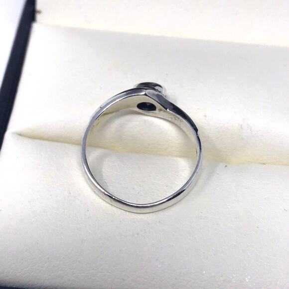 Vintage Thailand Purple Stone Ring Size 5.5  925 Sterling Silver - Picture 2 of 5